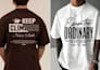 do custom minimalist typography t shirt design